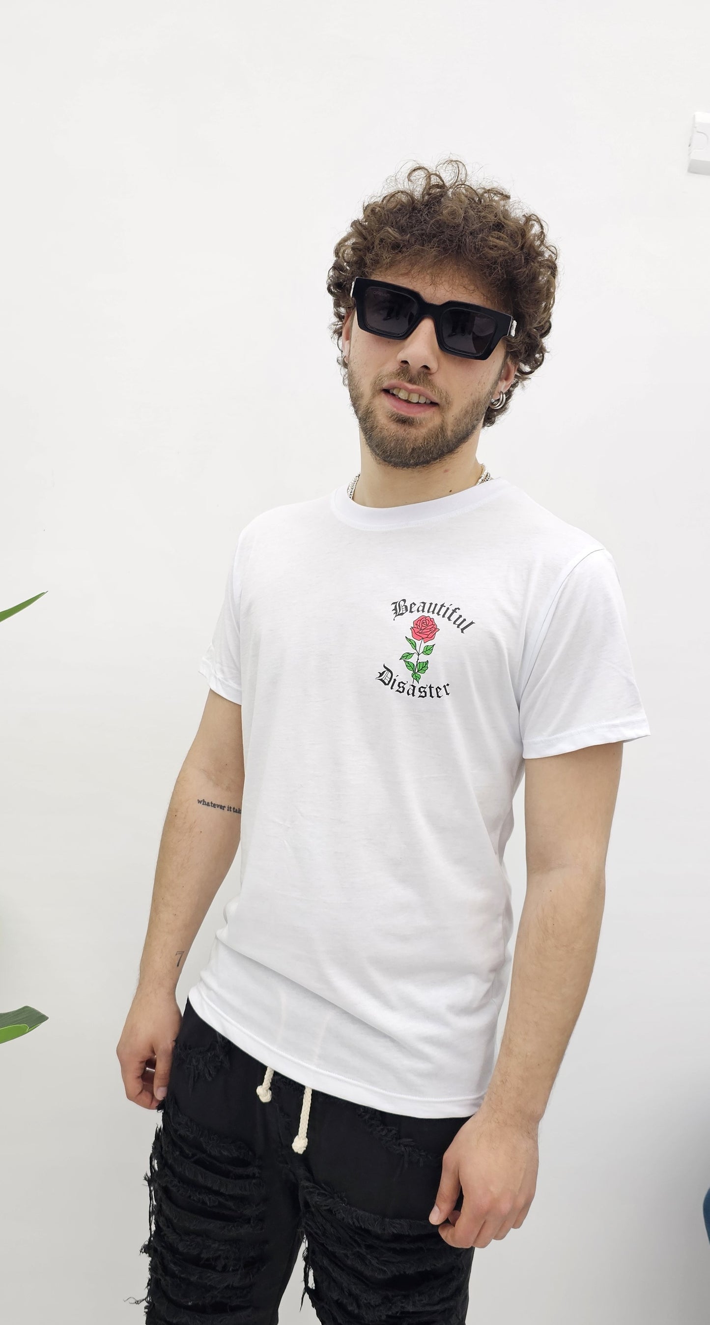 T-shirt rose white